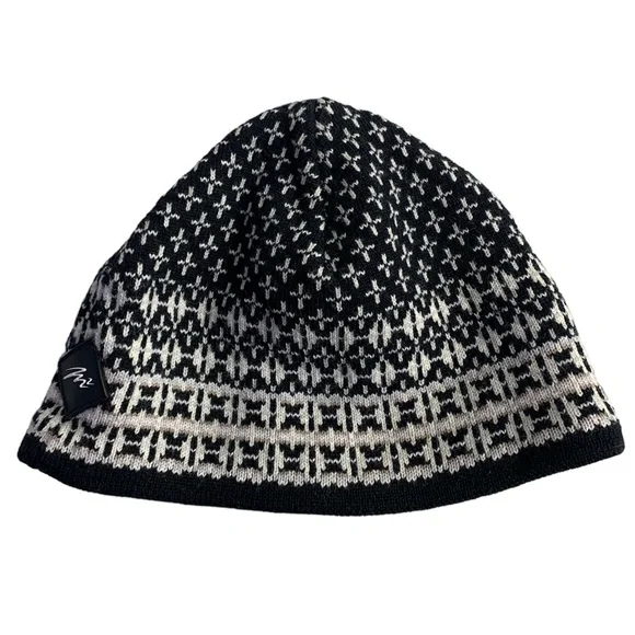 Merkley Headgear 💯 Warm Virgin Wool Patterned Beanie - Picture 1 of 5
